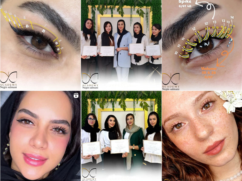 آموزش کاشت مژه با مدرک بین المللی در اصفهان