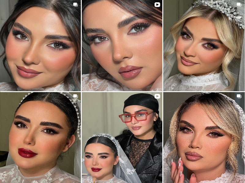 نمونه کار آرایش عروس مریم تقدسی