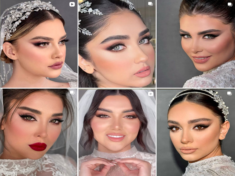 نمونه کار آرایش عروس نرگس فروهنده