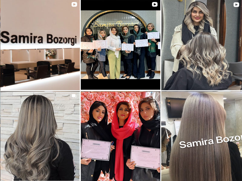 مدرس تخصصی رنگ مو اصفهان سمیرا بزرگی