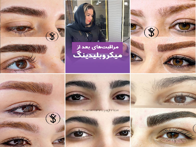 نمونه کار میکروبلیدینگ ابرو سمیرا یغمائی