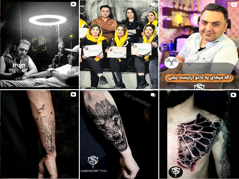 آموزش تاتو بدن در اصفهان آکادمی سامیار تتو