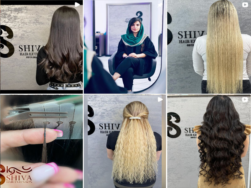 آموزش اکستنشن مو شیوا ابوطالبی اصفهان