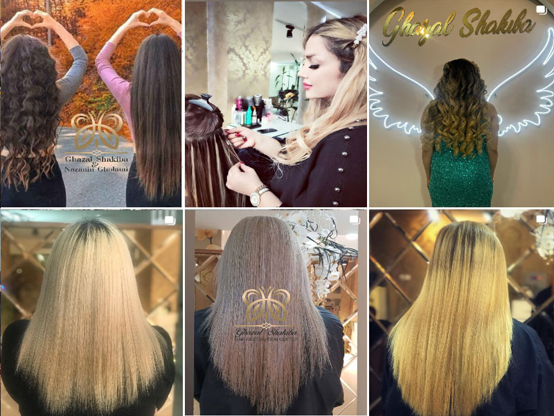 آموزش اکستنشن مو غزل شکیبا اصفهان