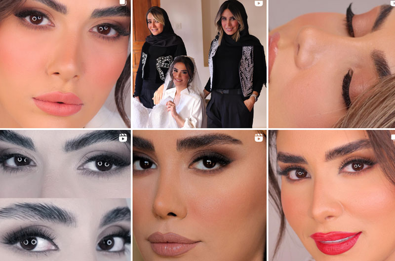 نمونه کار زیبایی آرایشگاه زنانه اصفهان ضحی علوی اصفهان