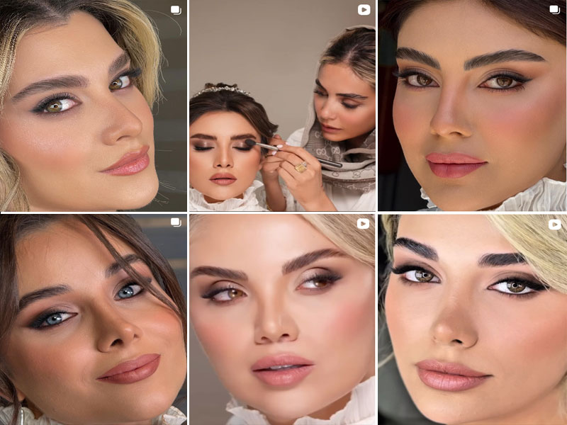 نمونه کارهای سالن زیبایی مریم زینلی اصفهان