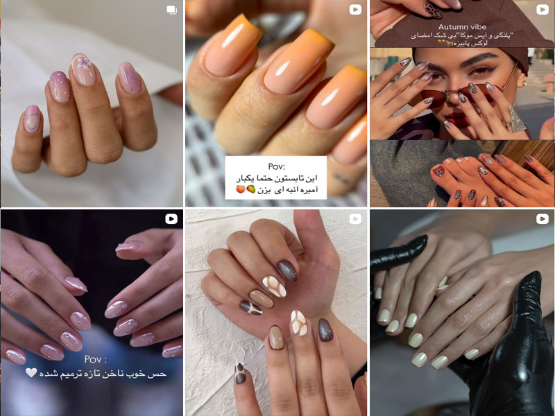 نمونه کارهای کاشت و ترمیم ناخن بهناز قاسمی اصفهان