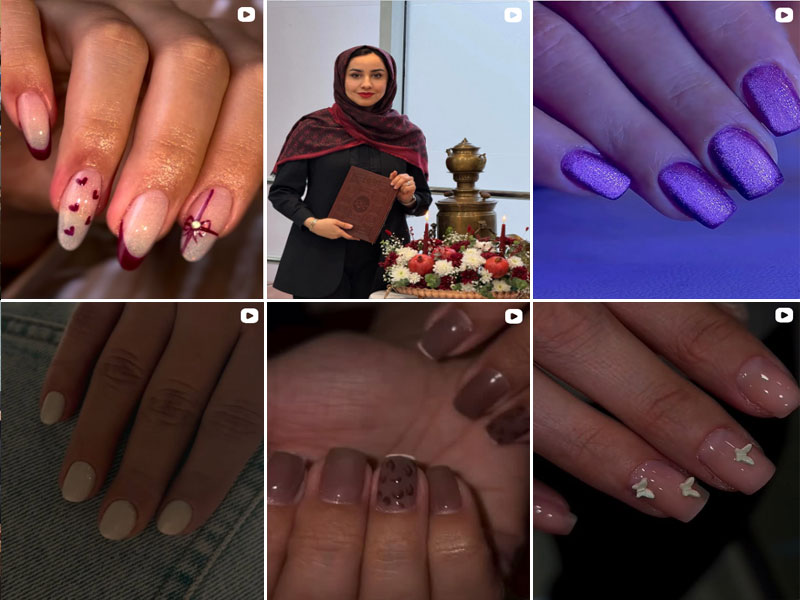 نمونه کار مرکز ناخن ریحانه نصیری اصفهان
